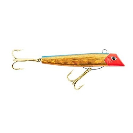 Got-Cha Pro Gp800 Series Plug 3 34 1Oz Sz 21 Gold Hook Gold Foil Blue Back Red Head GP801GFBLB
